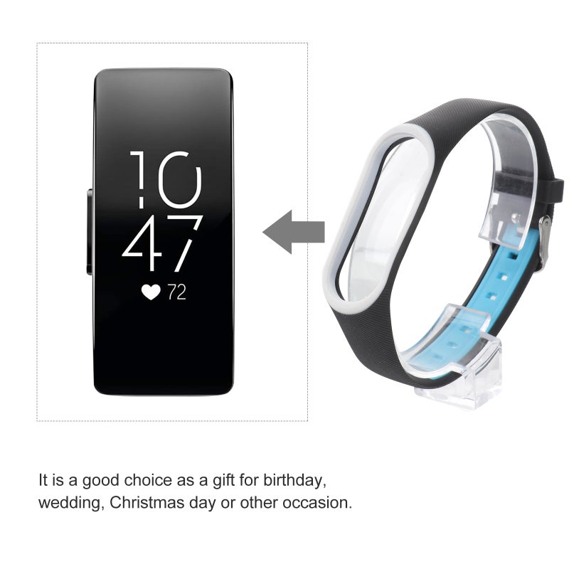 Silicone Wristband Watch Band Minimalist Watch Strap Watch Replacement Band Watch Accessories Compatible for Mi Band 3 or 4 - Image 5