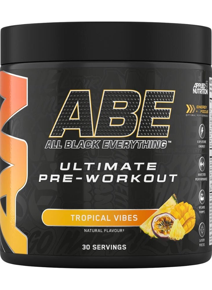 أبلايد نيوتريشن أبي أول بلاك إيفريثينغ ألتيميت بري ورك آوت، 30 حصة، 375 جم (نكهة استوائية) - Image 1
