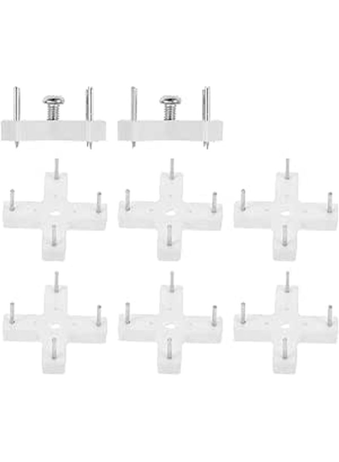 10 Pcs 6mm Screw Invisible Non Trace Wall Hangers For Concrete Plaster Home Office - Image 1