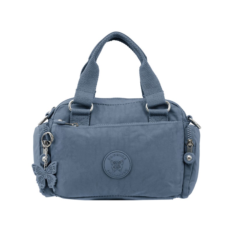 CAPRICE COLLECTION Unisex Mini Crossbody Bag – Light Blue, Water-Resistant Nylon, Lightweight, 3.5L - Image 1