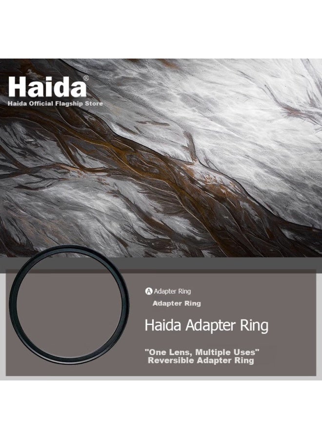 Haida Threaded Filter Adapter Ring, 62mm Lens To 77mm Filter, Small Aperture Lens To Large Aperture Filter, Universal Adapter Ring For Multiple Lens Filters - Image 1