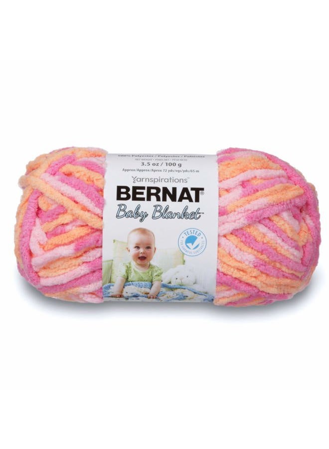Bernat Baby Blanket Yarn, 3.5 oz, Gauge 6 Super Bulky, Peachy - Image 1