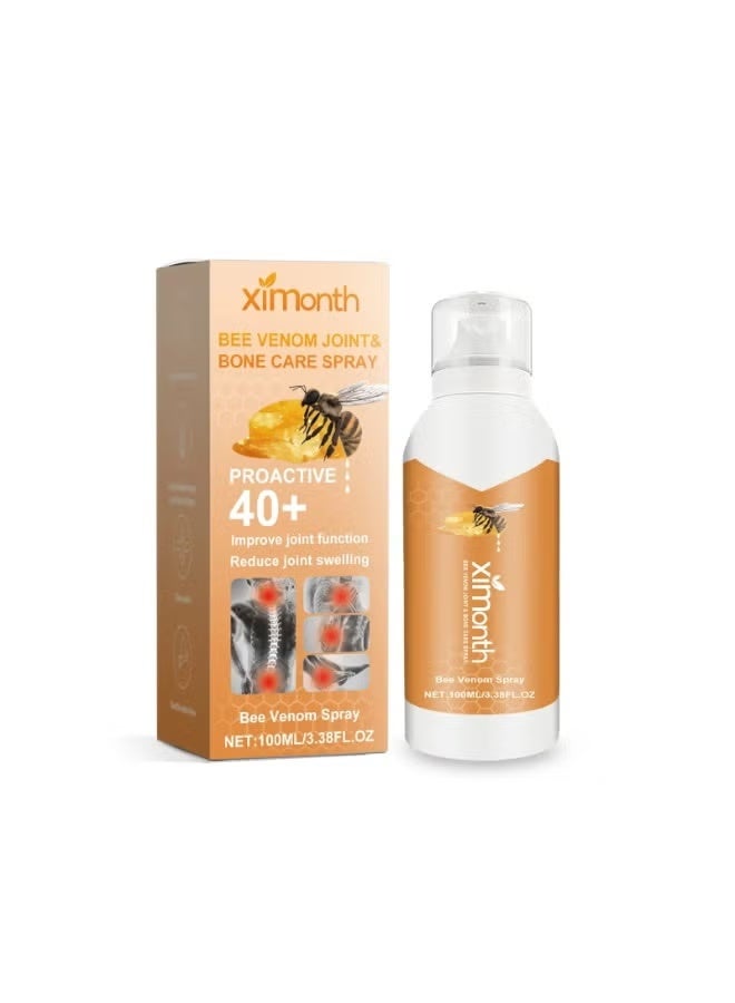 ximonth Bee Venom Joint & Bone Care Spray 100ml – 40+ Fast Knee & Lumbar Relief . - Image 1