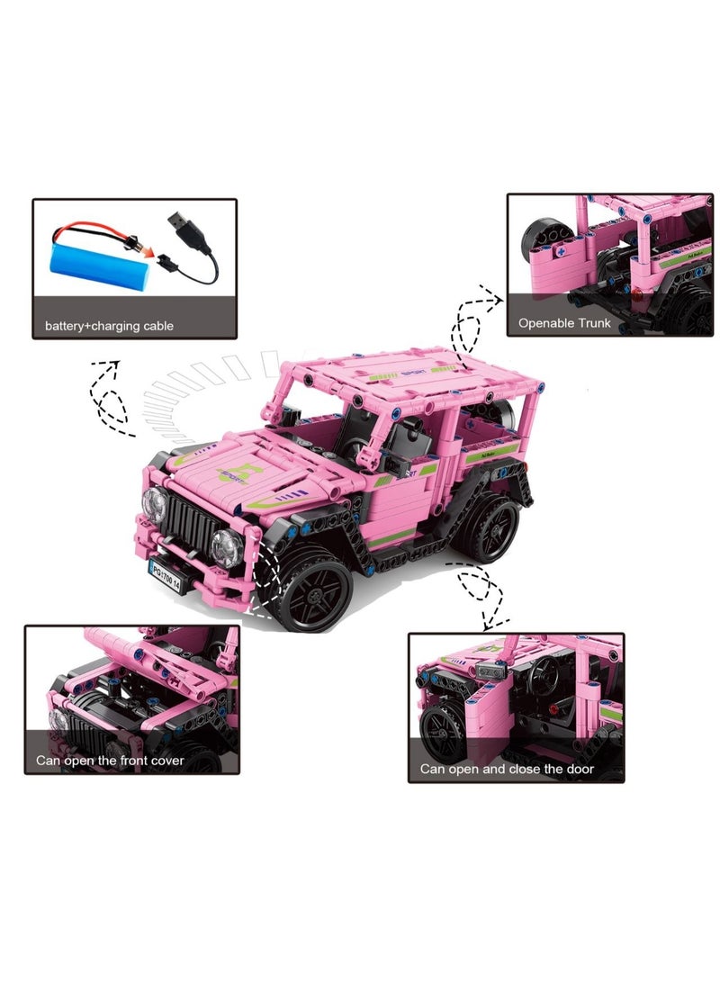 RC Car Building Kit  434 PCS, 1:16 Scale Remote Control Sports Car Toy, 2.4GHz DIY Construction Blocks Set for Kids Boys 6+ Years, STEM Educational Racing Model with Controller - Image 3
