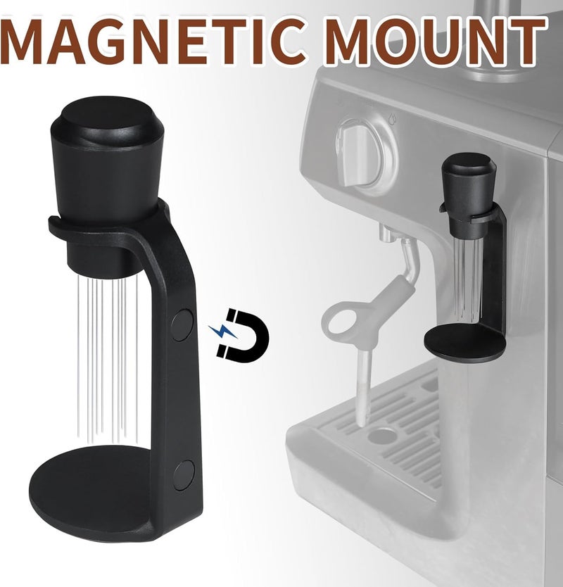 brikinte Upgrade Aluminum WDT Tool with Magnetic, Espresso Distribution Tool Espresso Accessories - Image 4