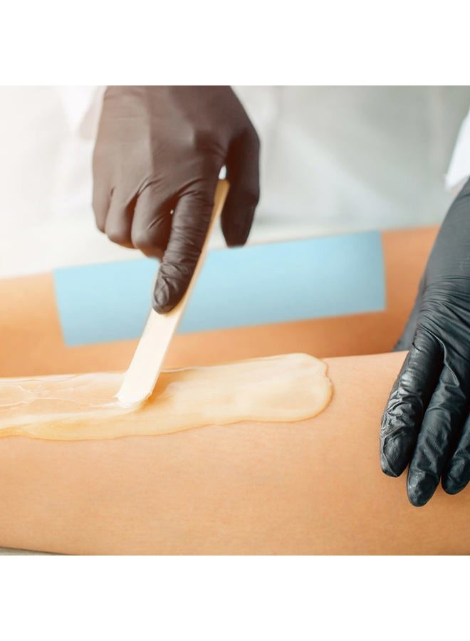 Yaomiao طقم شرائح شمع 400 قطعة، شرائح شمع غير منسوجة لإزالة الشعر مع عصا تطبيق الشمع للجسم والوجه (أزرق) - Image 4