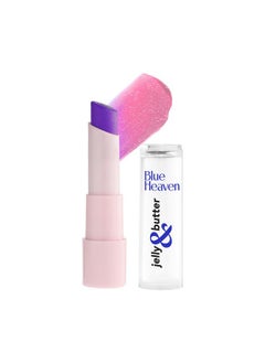 Blue Heaven Jelly & Butter Ph Based Lip Balm Infused With Jojoba Oil, Shea Butter + Vitamin E, Treats Dry & Chapped Lips,Purple Sorcerer, 3G  - Image 1