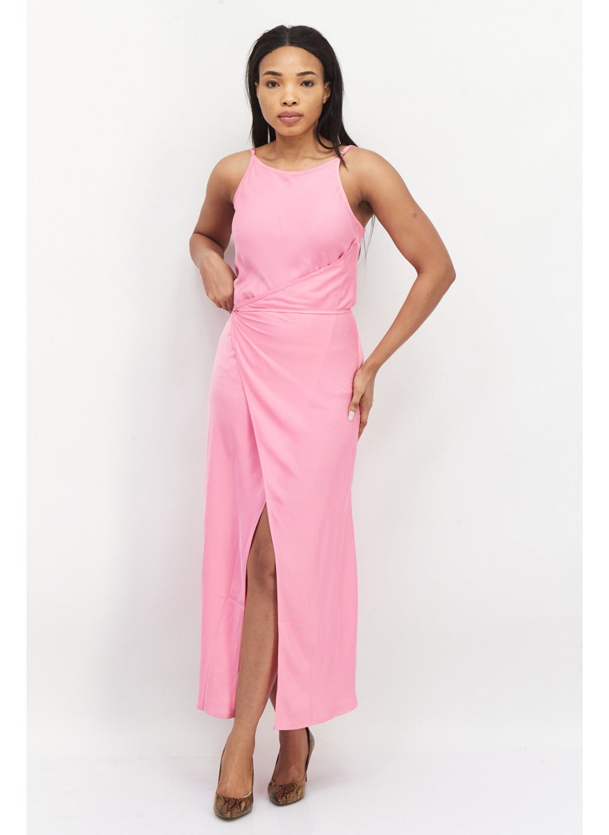 Women Plain Maxi Casual Dress, Pink - pzsku/Z8072ABB255AA6447B02EZ/45/_/1737728165/8f269c93-a7c7-4db3-abc4-9def1fee72af