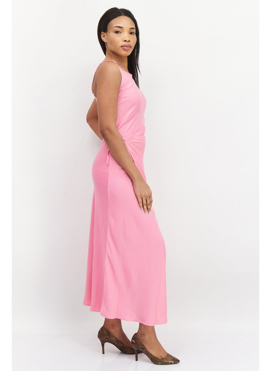 Women Plain Maxi Casual Dress, Pink - pzsku/Z8072ABB255AA6447B02EZ/45/_/1739801166/382b6b77-7dfa-4ff0-bf59-374fd86562fc