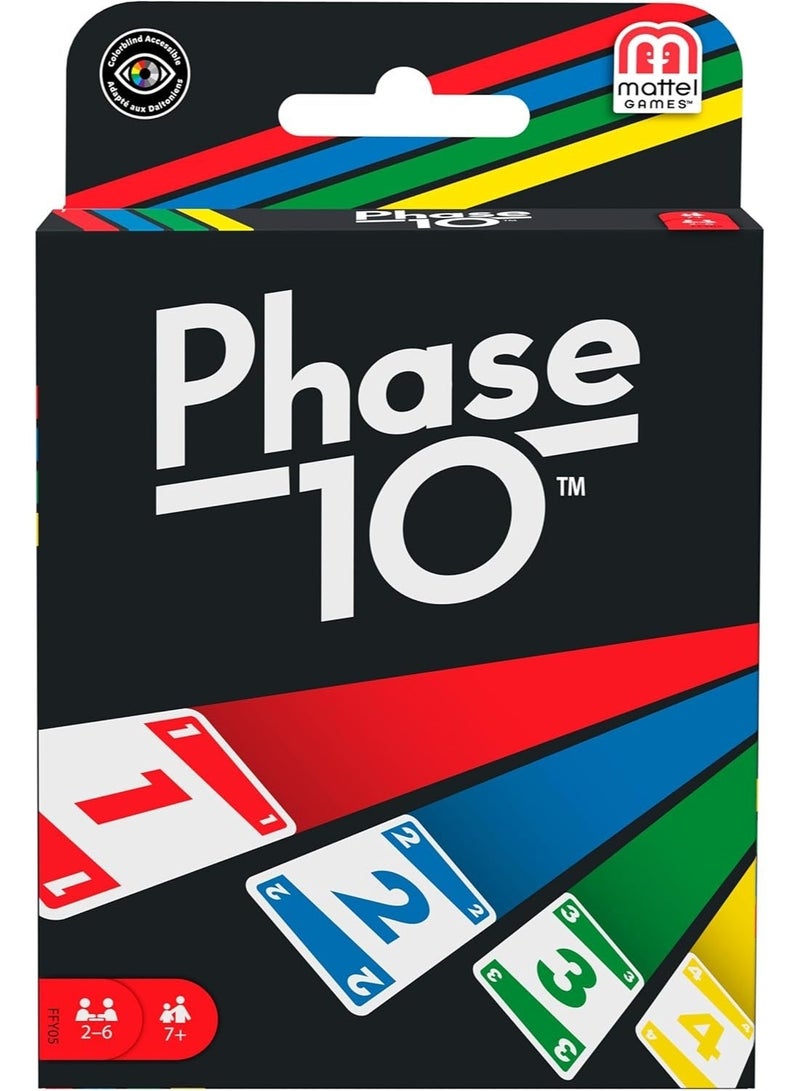 ماتيل جيمز لعبة "Phase 10" (فيز 10): لعبة بطاقات من فئة ألعاب "الرومي" (Rummy)، ومناسبة لتجمعات الأصدقاء والعائلة. - Image 1