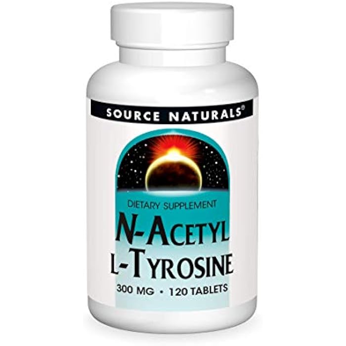 Source Naturals N-Acetyl L-Tyrosine Dietary Supplement - 120 Tablets - Image 1