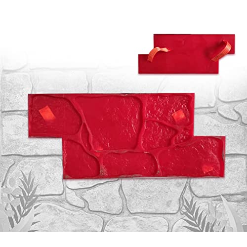 SGHE Concrete Stamps Realistic Concrete Texture Mat Concrete Seamless Stamp Mat Polyurethane Stamps Concrete Texture Skin Provides Natural-Looking Textures on Walls or Ground Concrete Molds - Image 5