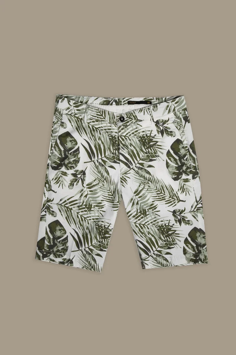 دوبل غانغر Chino bermuda twill construction - White/Military