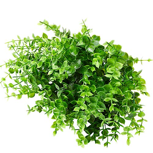 KLEMOO 24 Bundles Outdoor Artificial Boxwood Stems UV Resistant No Fade Greenery Plants for Garden Patio Porch Window Box Home Wedding Farmhouse Décor - Image 5