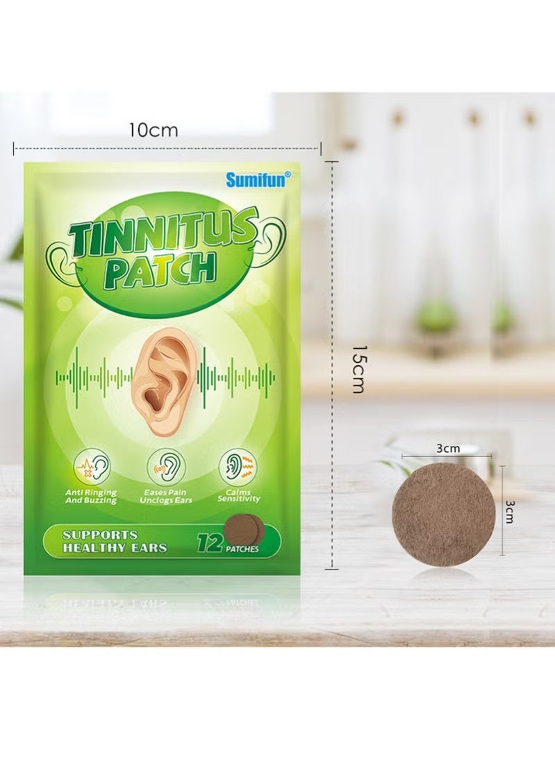 سوميفون ٢ قطعة لصقات طنين الأذن، علاج طبيعي بالأعشاب لتخفيف الطنين وتحسين صحة الأذن - ٢٤ لصقة - Image 5