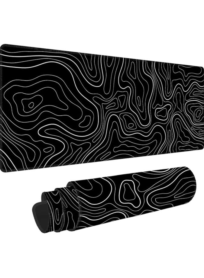 Green Tiger Large Gaming Mouse Pad 80cm x 30cm, Desk Pad Extended Mat Non-Slip Desk Pad Rubber Mice Pads, Extended Mousepad with Smooth Cloth Surface, Non-Slip Rubber Base, Waterproof Keyboard Pad - Image 1