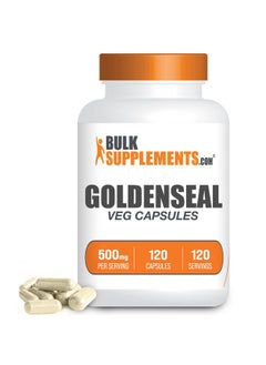 BULKSUPPLEMENTS.COM Goldenseal Capsules Herbal Supplement Sourced From Golden Seal Root 1 Goldenseal Root Capsules Per Serving Vegan  Gluten Free 120 Veg Capsules  - Image 1