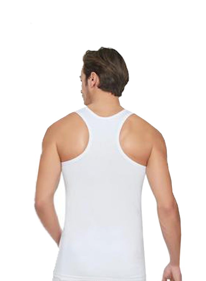 دايس فانلات داخلية للرجال عرض من 4 قطع على شكل حرف Y بدون أكمام للياقة البدنية وكمال الأجسام - Image 4