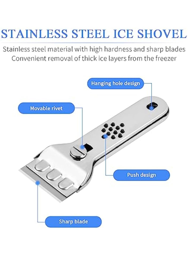Ceramic Hob Scraper with 5 Blades, Hob Scraper for Ceramic Hob, Stainless Steel Hob Scraper with Blade Protection, Cleaning Scraper for Removing Stains on Stove, Glass and Ceramic - Image 4