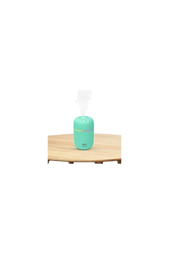 استمتع بأجواء منعشة وهادئة مع فواحة H2O بتصميم حز نور الأنيق مع وصلةusb   اللون اخضر - Image 2