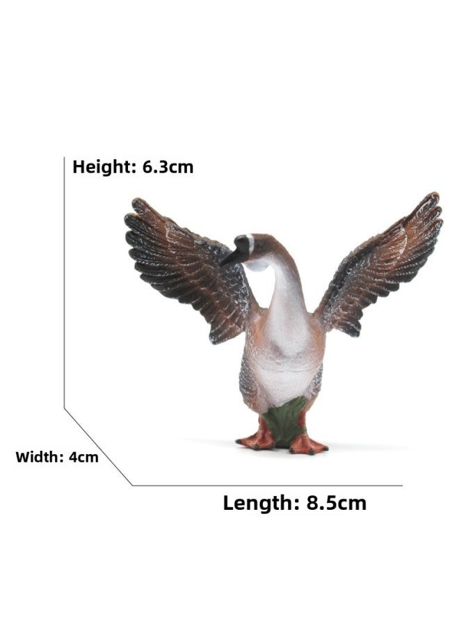 Animal Model Special For Teaching And Education Animal Model Kangaroo Elephant Lion Tiger Deer Ostrich Wolf-Color:4127 Male Goose (23g)  - Image 1