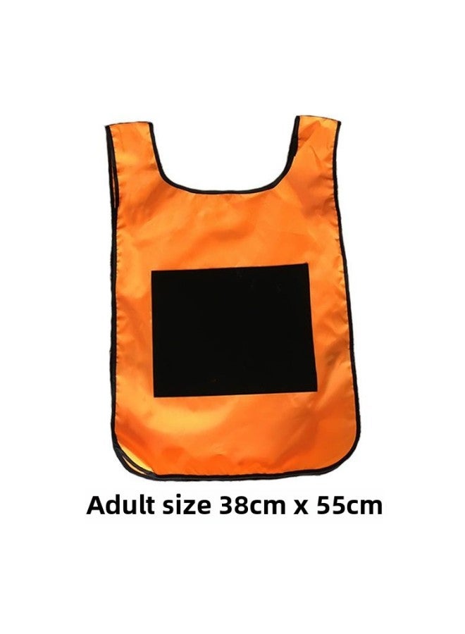 Children's Sticky Jersey Vest Kindergarten Feelings Training Early Education Parent-Child Games Outdoor Sports Equipment Activity Props-Color:Adult Sticky Jersey Orange (free 5 Balls)
