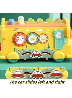 DURKU Montessori Toys Bundle for 1-3 Year Old Boys and Girls - Hammering Pounding Toy, School Bus with Gears, Teaching Clock, Fishing Game, Color Matching Toy - Perfect Gift for Kids  - Image 4