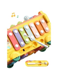 DURKU Montessori Toys Bundle for 1-3 Year Old Boys and Girls - Hammering Pounding Toy, School Bus with Gears, Teaching Clock, Fishing Game, Color Matching Toy - Perfect Gift for Kids  - Image 5