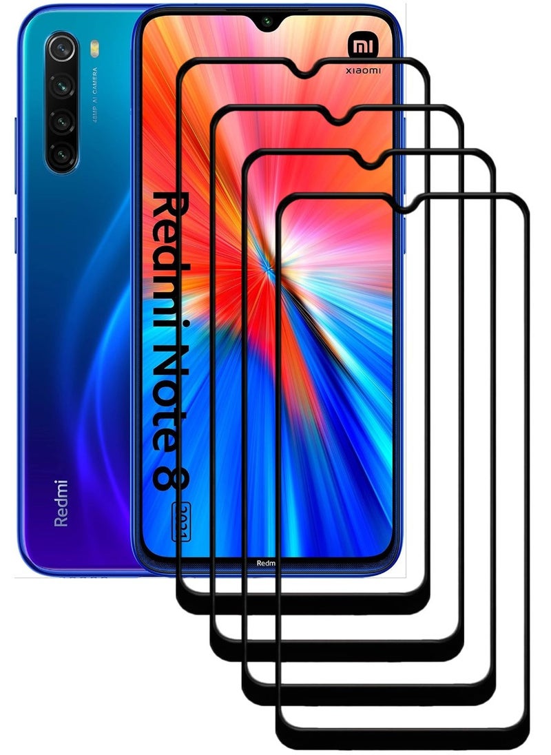 ACLIX 4 Pieces Antistatic ESD Dustproof Premium Quality High Definition Tempered Glass Screen Protector Designed For Xiaomi Redmi Note 8 - Image 1