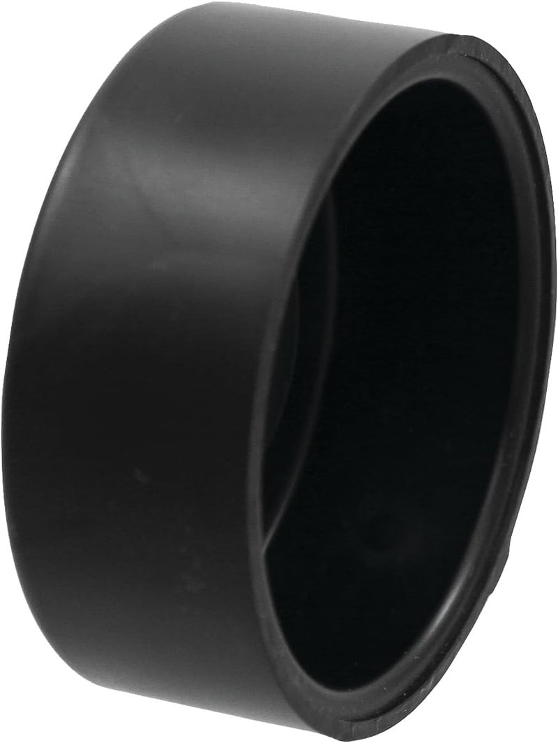 NIBCO 5817 6" Hub Cap ABS - Black - Image 1