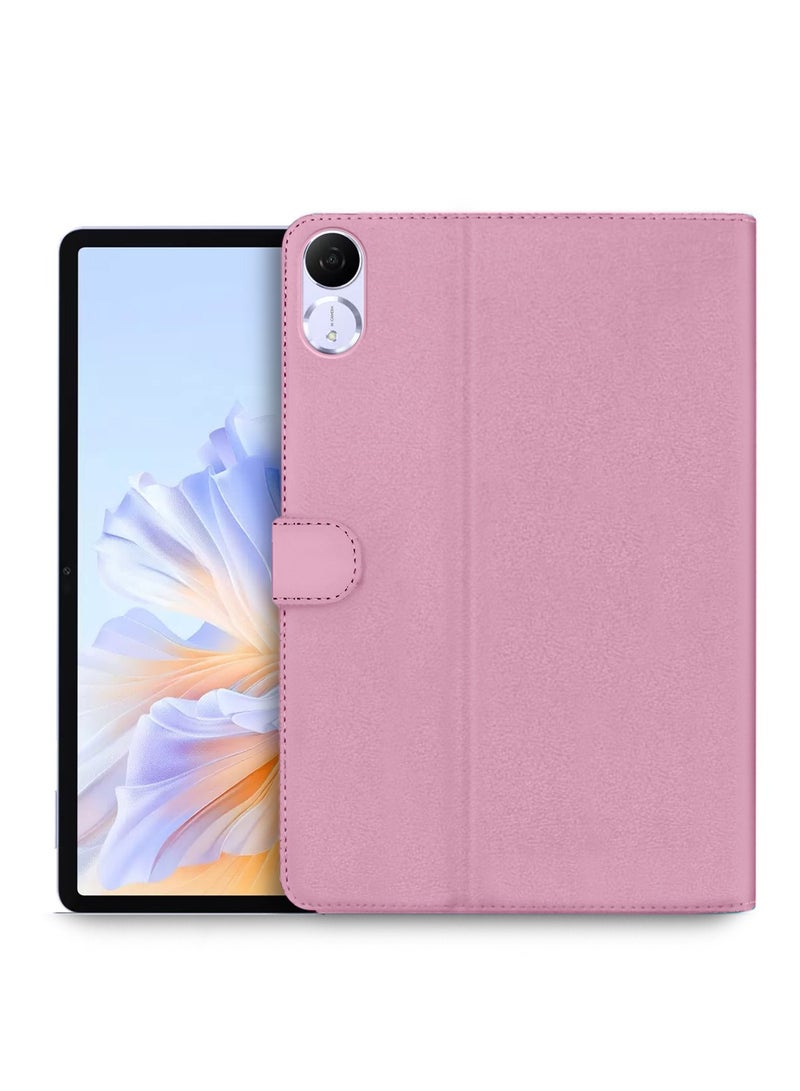 OMAKER Honor Pad V9 11.5 4G 2024 (11.5 inches) PU Leather Magnetic Closure Flip Case Cover - Light Pink - Image 1