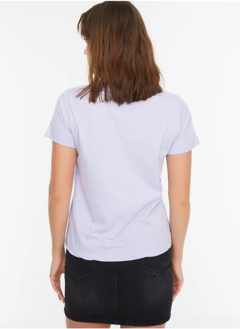 trendyol Round Neck Graphic T-Shirt