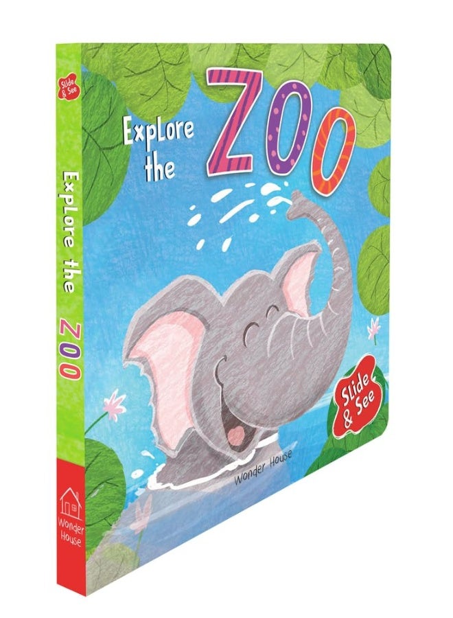 Slide And See - Explore The Zoo : Sliding Novelty Board Book For Kids  - Image 4