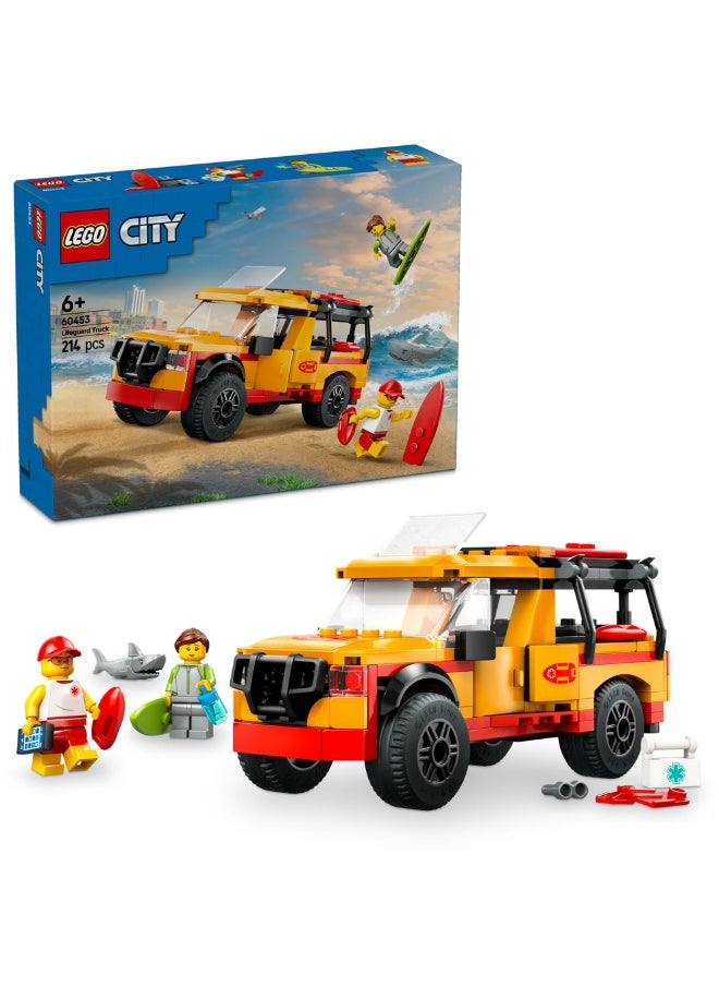 LEGO Lego City Lifeguard Beach Rescue Truck 60453 (214) Pieces  - Image 1