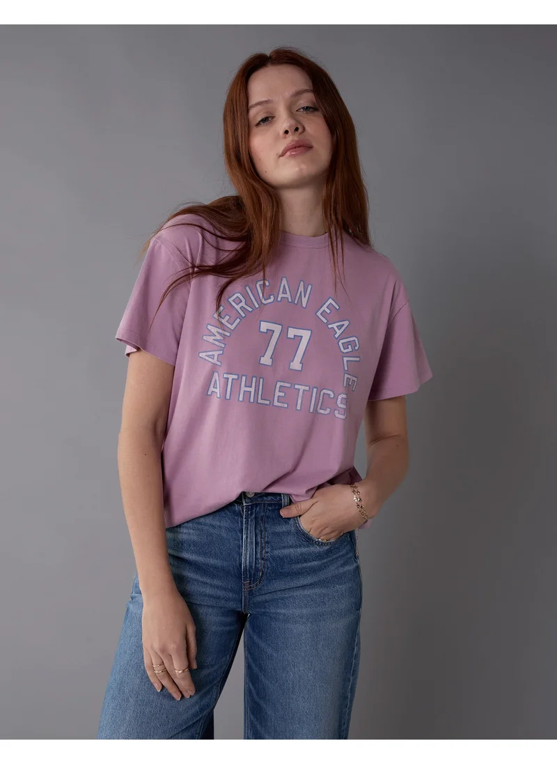 American Eagle AE Boyfriend Logo Graphic T-Shirt