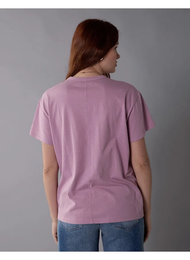 American Eagle AE Boyfriend Logo Graphic T-Shirt