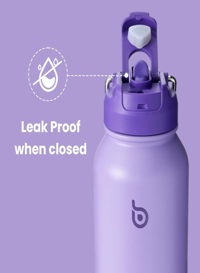 bottle bottle bottlebottle BOTTLE BOTTLE 32oz Insulated Water Bottle Stainless Steel Sport Water Bottle with Straw Dual-use Lid Design for Gym with Pill Box (purple), B2C01130B - Image 4