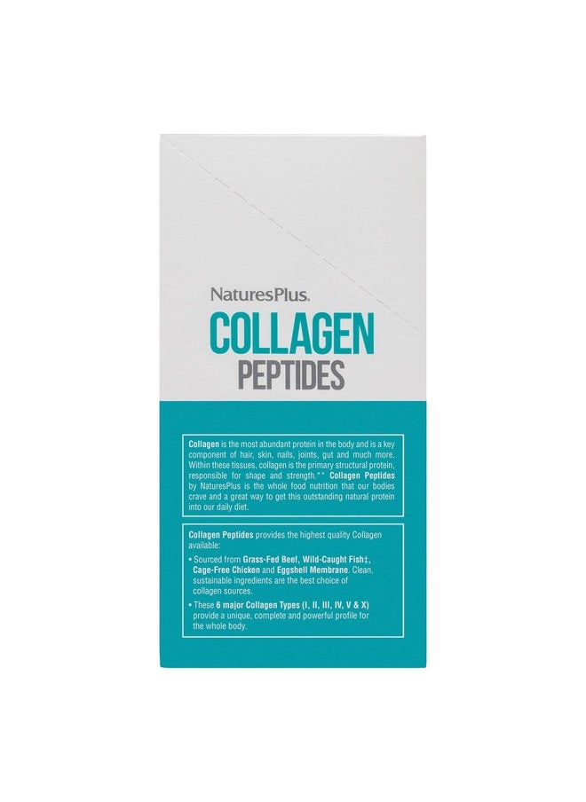 Natures Plus - Natures Plus Collagen Peptides - 20 Stick Packets - Hair, Skin, Nail & Joint Health, Immune System Support - Non-GMO, Gluten Free - 20 Servings - Image 1