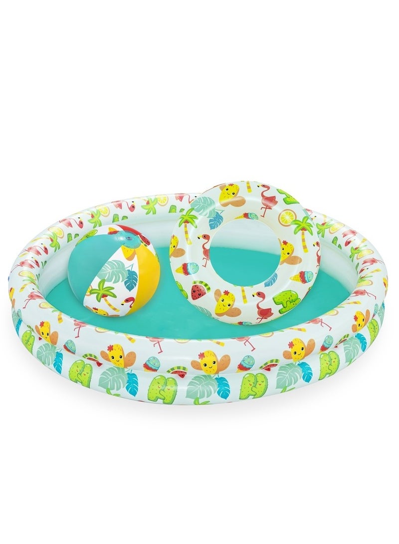 بست واي حمام سباحة مع كرة و عوامة 122x20 سم - 51124 - Image 4