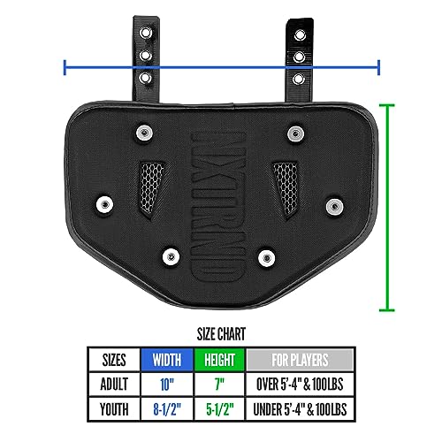NXT NXTRND Nxtrnd Football Back Plate Professional Football Backplates for Shoulder Pads for Adult Youth White Youth - Image 3