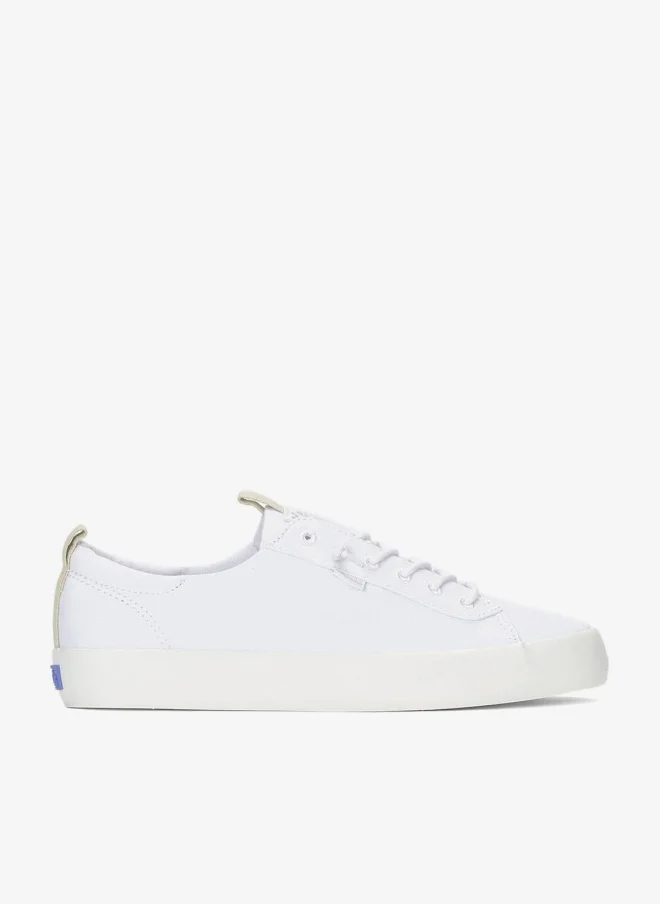 كيدز ك سنيكرز نسائي قماش كاجوال أبيض