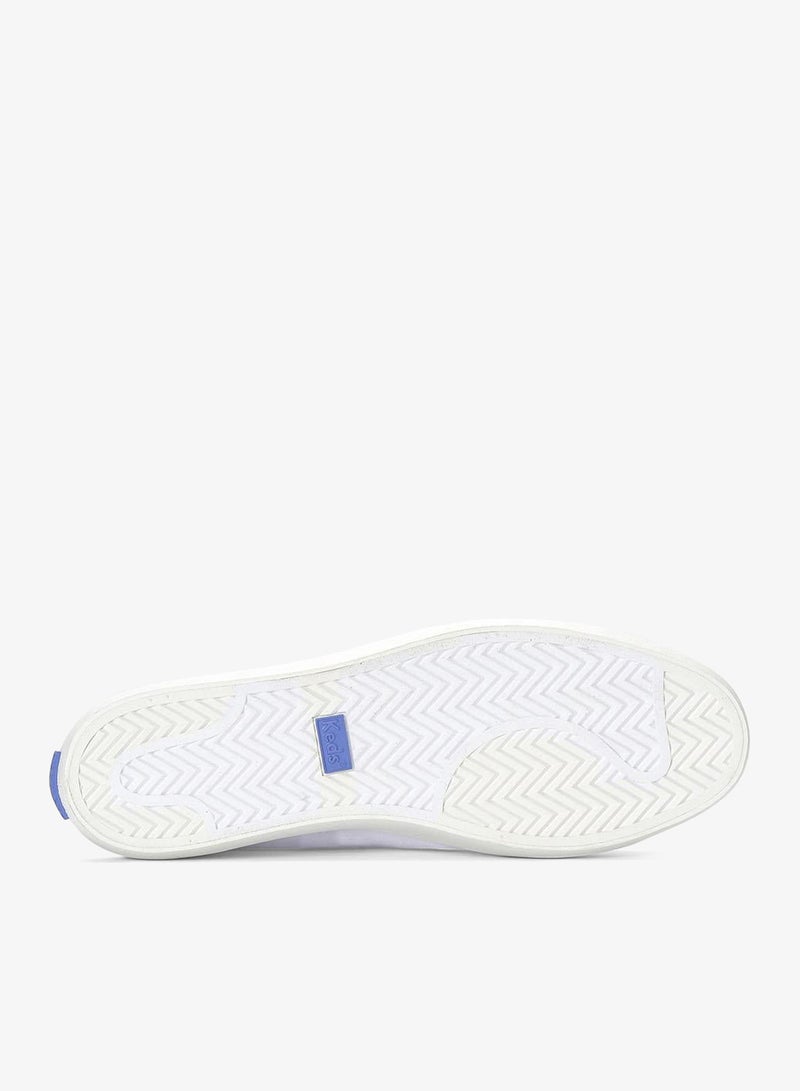 Keds Women's Kickback Slip On Canvas Casual Sneaker White - Image 4