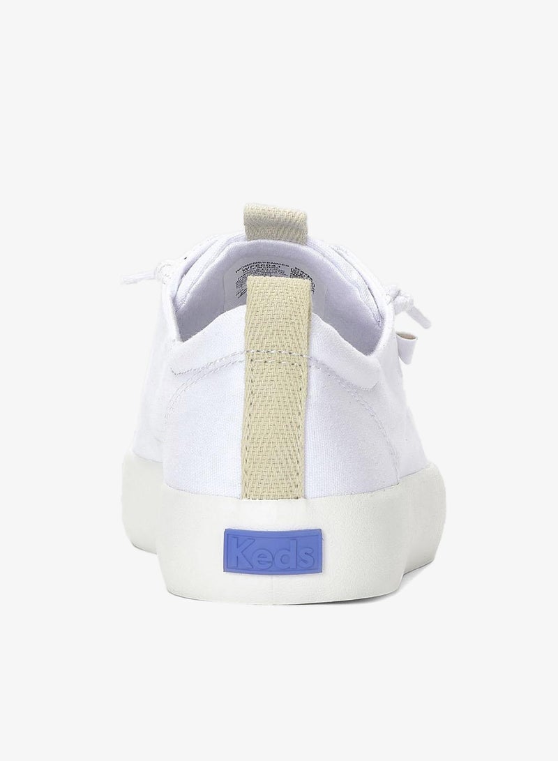 Keds Women's Kickback Slip On Canvas Casual Sneaker White - Image 2