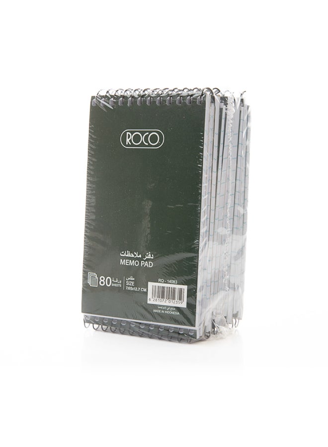 ROCO Wire Memo Pad Notebook — 80 Sheets High-Quality Paper | Durable Wire Binding for Easy Flip, Lightweight Portable A6-Style Memo Pad for Notes, Sketches, School & Office Use - Image 1