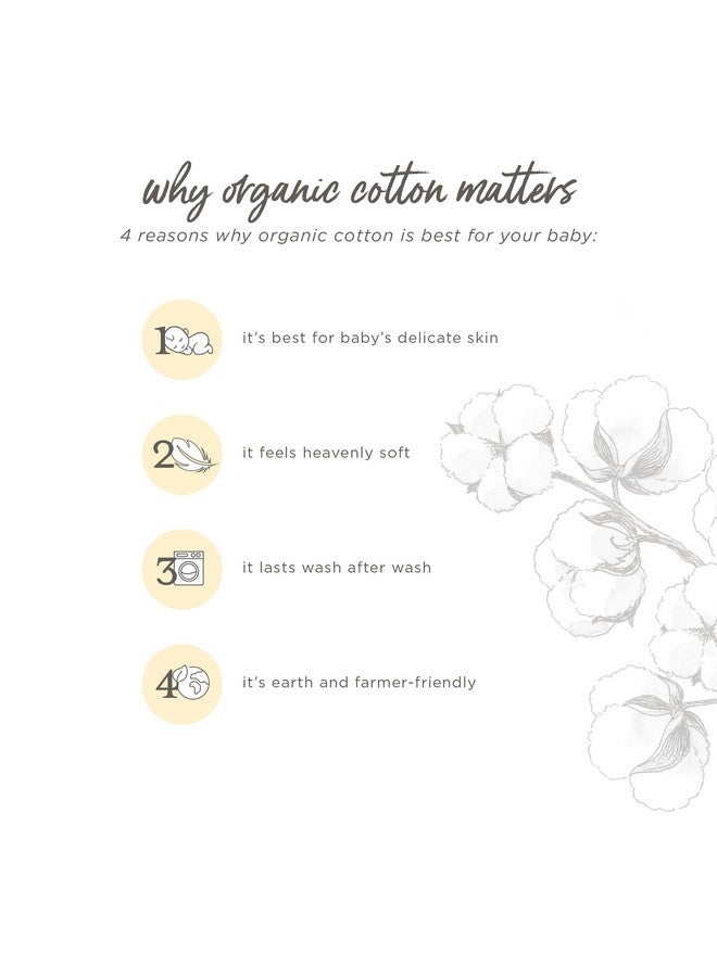 Burt's Bees Baby Infant Washcloths, 100% Organic Cotton, Soft and Super Absorbent Knit Terry & Woven Terry Wash Cloth - 3 Pack Set - Image 2