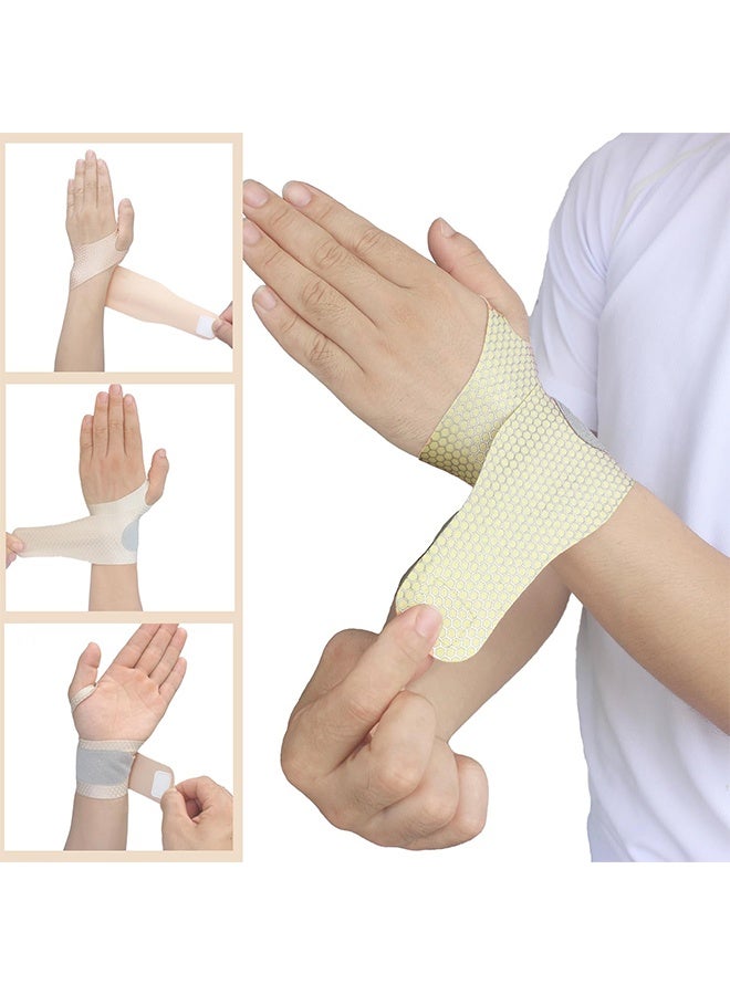 JS 2 PCS Ultra Thin Wrist Brace for Carpal Tunnel, Elastic Wrist Wraps for Arthritis and Tendonitis, Wrist Straps Support, Pain Relief, Compression and Support for Fitness Enthusiasts - Image 4