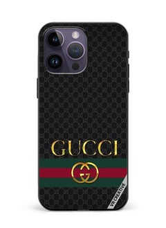 Protective Case Cover For Apple iPhone 15 Pro Max Gucci Design Multicolour