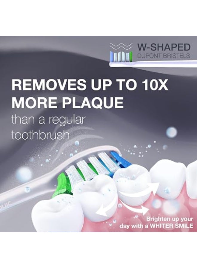 Wagner Stern IntelliBrush Series Whitening Electric Toothbrush with Pressure Sensor, 4 Brushing Modes, 3 Intensities, 8 Soft Brush Heads, and Luxury Travel Case - Image 5