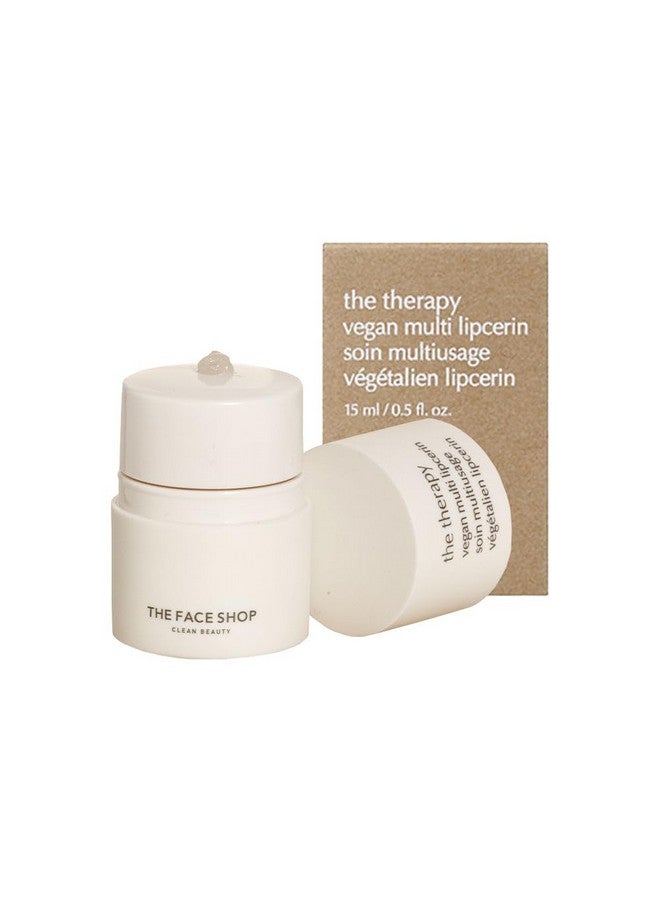 The Face Shop The Therapy Multi Vegan Lipcerin/Lip Mask with Peptides, Shea Butter & PHA, 1 Count - Image 1