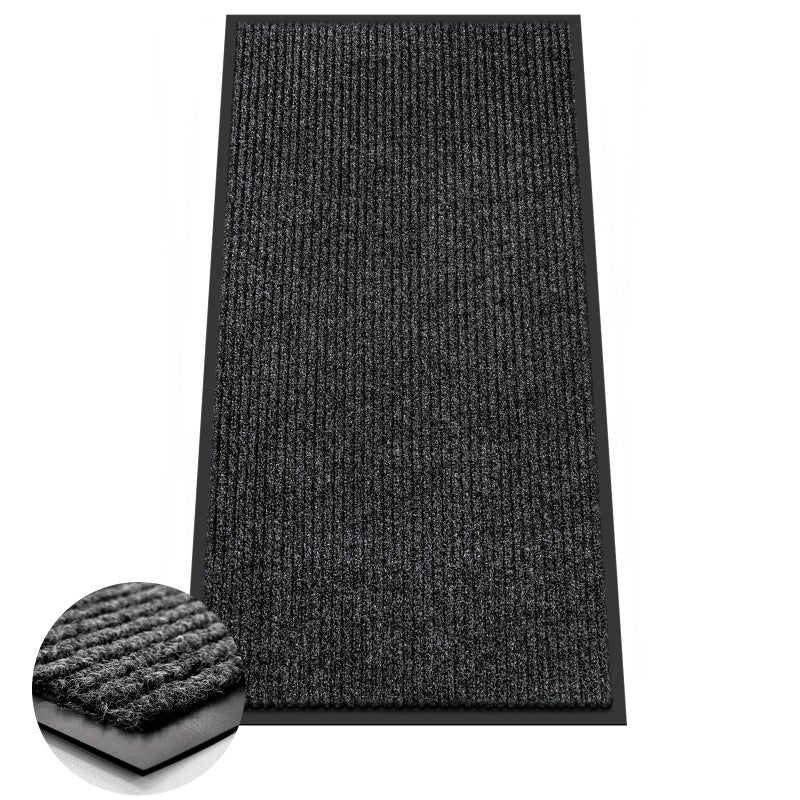 Azadx 2'x4' Indoor Outdoor Door Mat Heavy Duty Front Door Mat Ultra Absorbent Muddy Dirt Resist Welcome Door Mats Non-Slip Backing Entrance Mat for Home Commercial Outdoor Entrance Floor Mat - Image 1